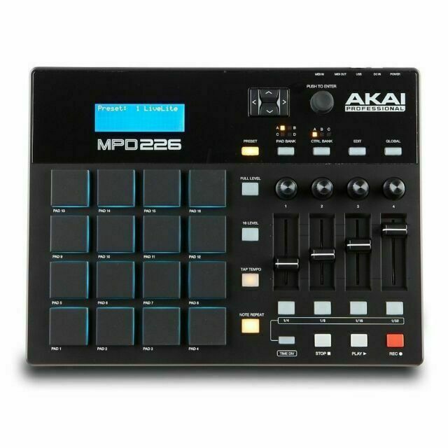 Akai Professional MPD226 Midi Pad Controller with 16 MPC Pads for
