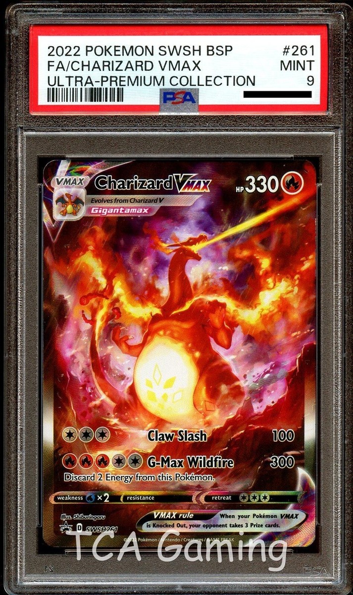 PSA 9 MINT Charizard VMAX SWSH261 FULL ART HOLO 261 SWSH PROMO