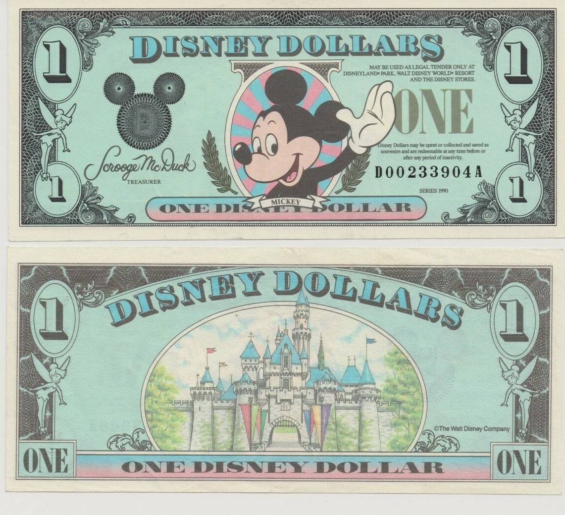 Disney 1 Dollar, 1990 Series 