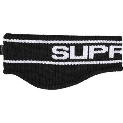 Supreme Contrast Logo Headband Black | eBay