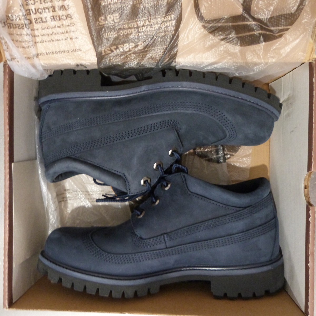 Timberland x Engineered Garments A1R6E Navy Oxford Brogues US