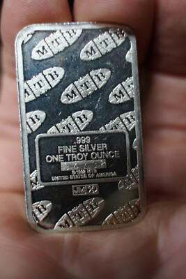 1982 Lady Liberty JM MTB 1 ounce .999 Silver bar 94732 serial