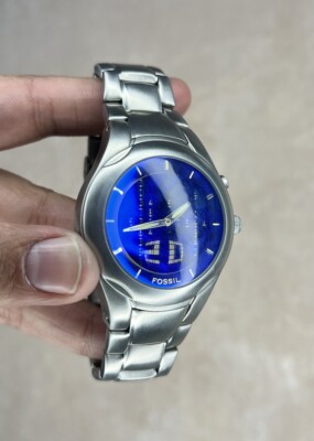 SUPER RARE y2k MATRIX FOSSIL Big Tic Animated Watch JR-8623 Box