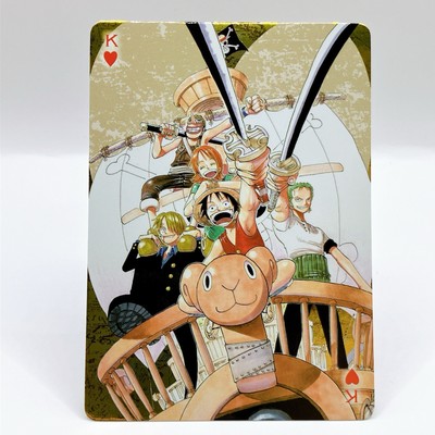 One Piece Pirate Ship Luffy Nami Golden Playing Cards Jump Festa
