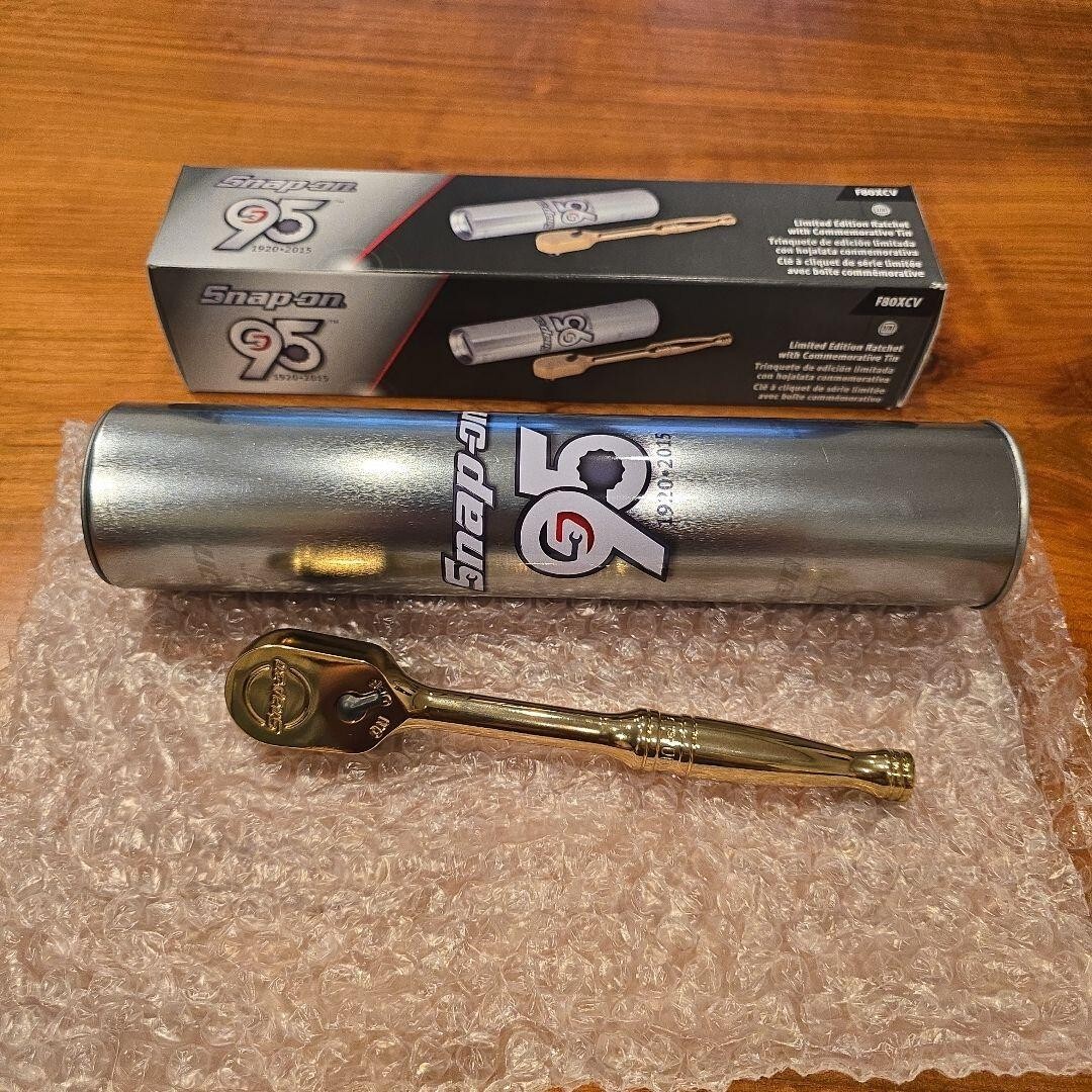 Snap On Limited Edition Gold 95th Anniversary 3/8” Ratchet F80XCV