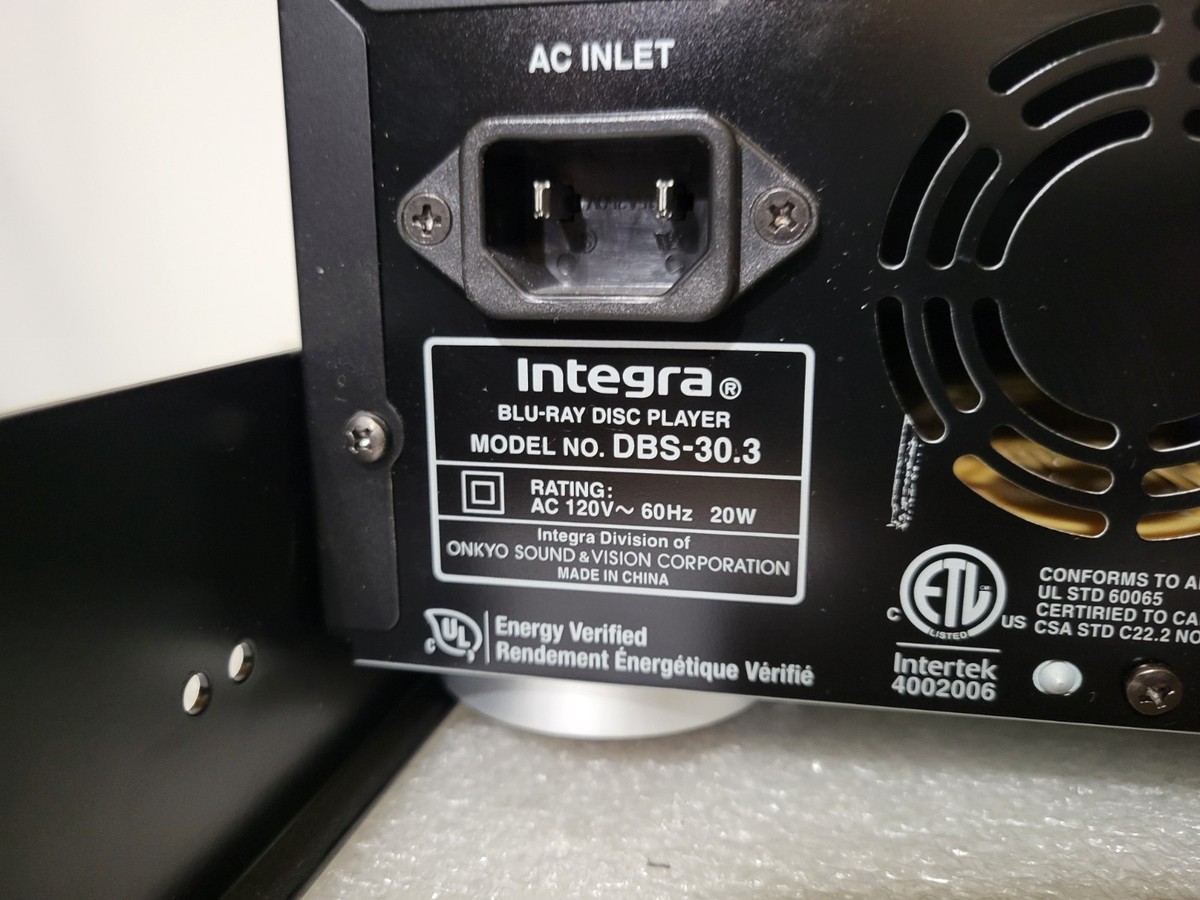 Integra Dbs-30.3 Blu-ray 3d DVD AVCHD Player for sale online | eBay