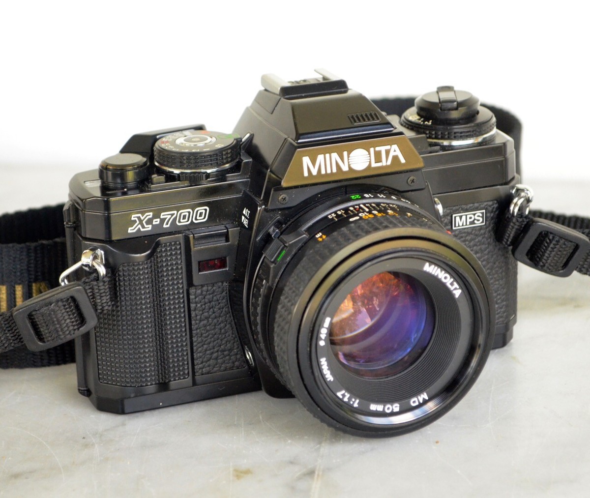 整備済 美品】ミノルタ X-700 +MD Rokkor 50mm F1.7 整備済 美品