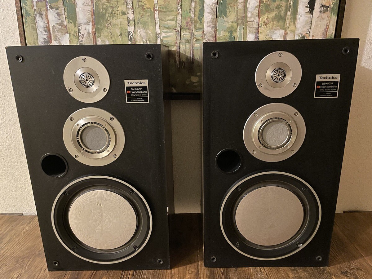 RARE Vintage Technics SB-X500A Speakers, Honeycomb Disc Drivers | eBay