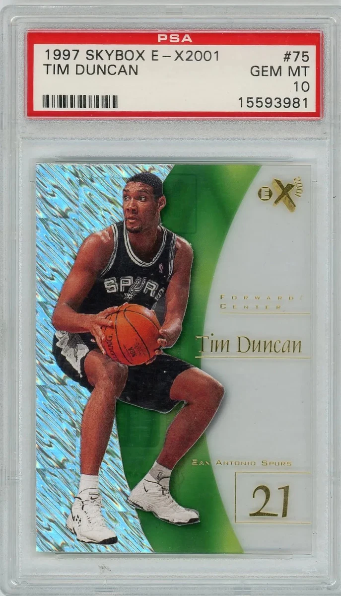 Tim Duncan Basketball Grade 10 Rookie Sports Trading Cards