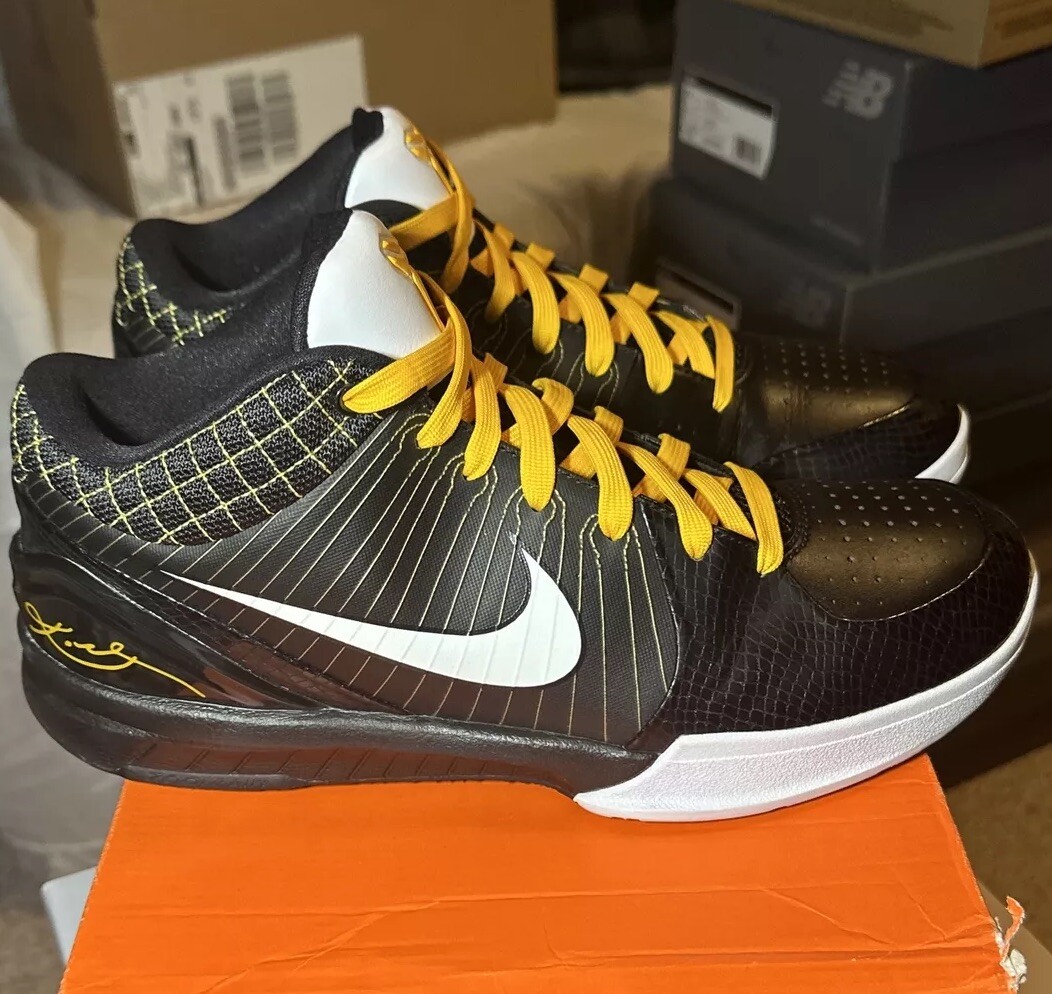 Size 10 - Nike Zoom Kobe 4 Del Sol 2009 Black Yellow White VNDS