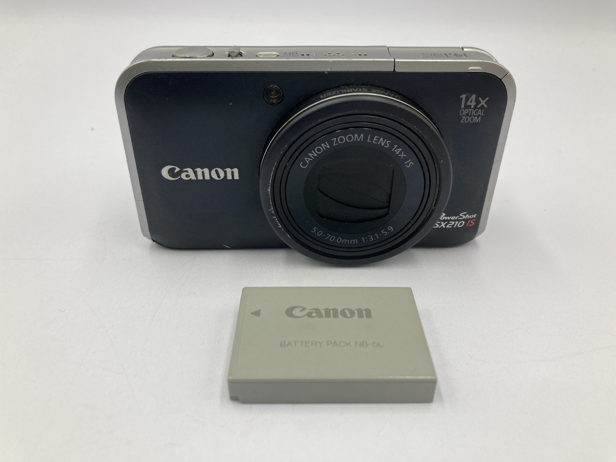 Excellent Canon PowerShot SX210 IS black Compact Digital Camera