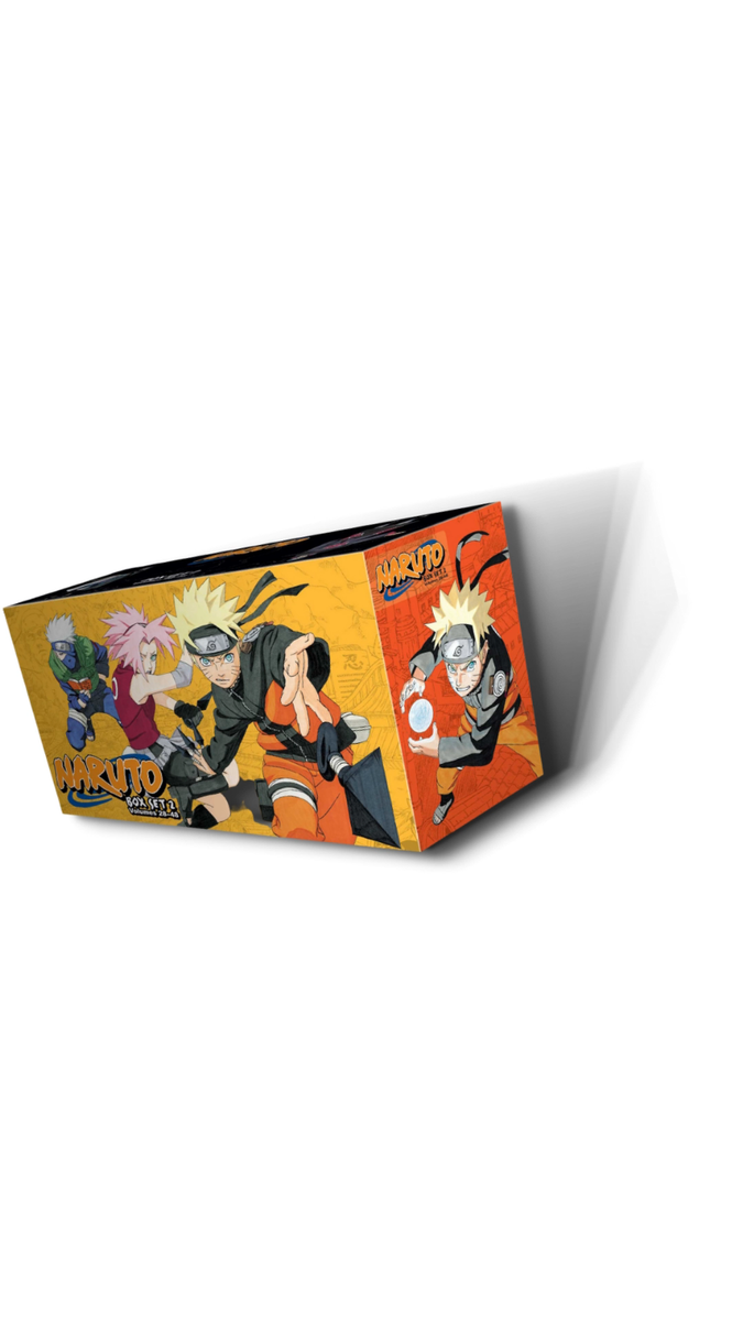 Naruto Box Set 2 Vol 28-48 with Official Character Book & Uzumaki