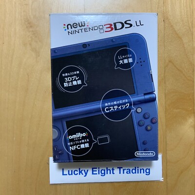 New Nintendo 3DS XL LL Metallic Blue Box Console [N] | eBay