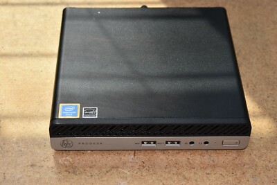 HP ProDesk 400 G4 Desktop Mini Pentium Gold G5400T 8GB RAM 500GB
