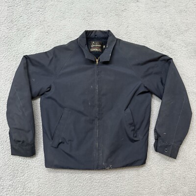 VINTAGE 60S SEARS GRAY PERMANENT PRESS WORK JACKET SIZE 36 Regular