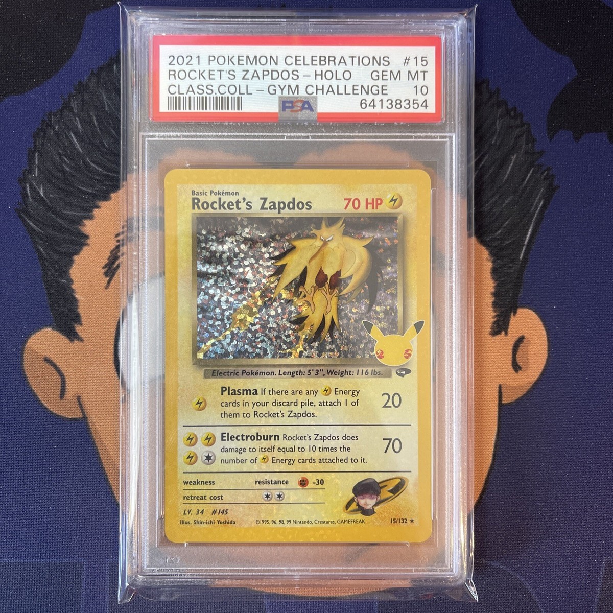 💎PSA 10 GEM MINT 2021 Pokemon Celebrations ROCKET'S ZAPDOS #15