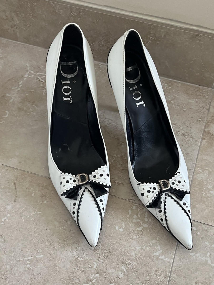 Dior ブラック ハイヒール・ミュール37.5 1/2 Christian Dior サンダル