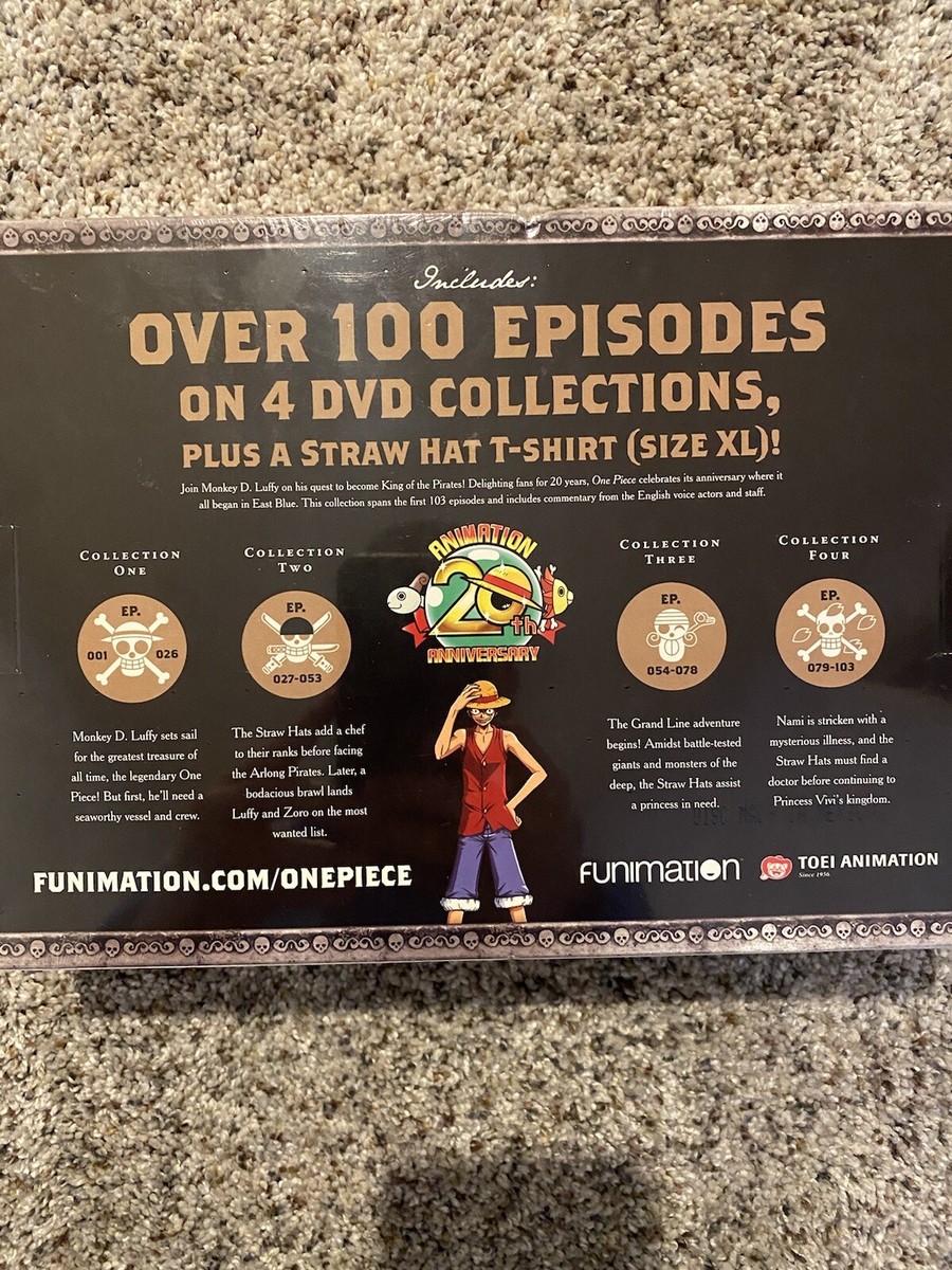 One Piece 20th Anniversary Pirate Collection DVD Box Set Walmart