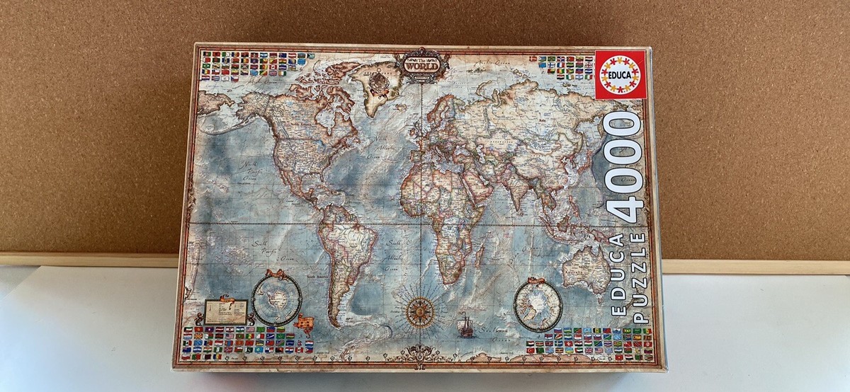 Educa The World Map: 4000 Piece Jigsaw Puzzle - PLS READ