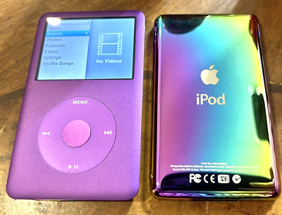 Apple iPod classic 6th Generation 80GB Purple Pink Rainbow Back | eBay