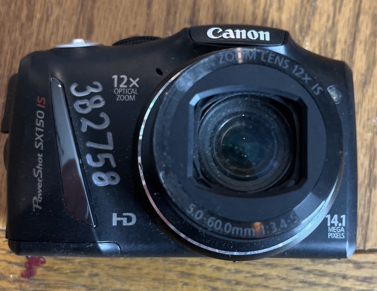 Canon PowerShot SX150 IS 12.1MP Digital Camera SCREEN POWERS ON