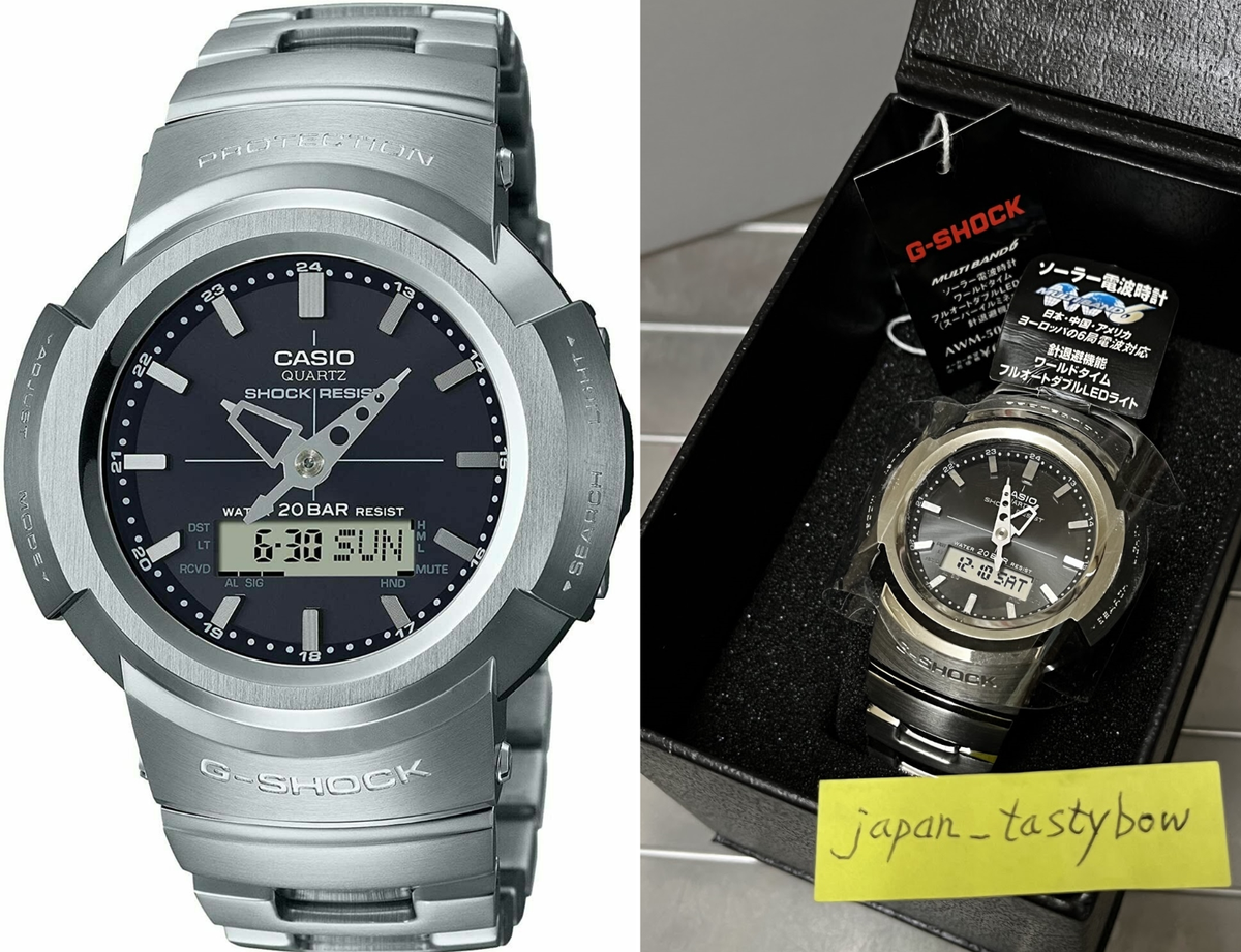 CASIO G-Shock AWM-500D-1A Solar Radio Men's Watch Multiband 6 New
