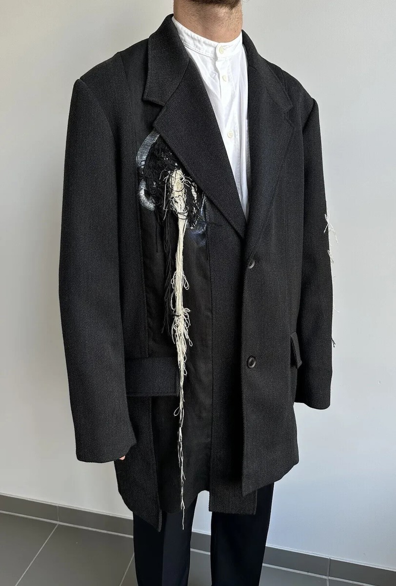 Yohji Yamamoto F/W 20 Pour Homme Threads Coat Panelled