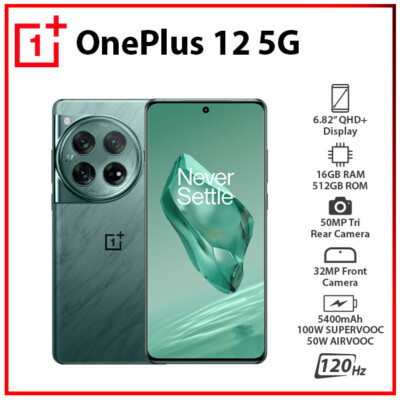 New) OnePlus 12 5G 16GB+512GB GREEN Dual SIM Global Ver. Android