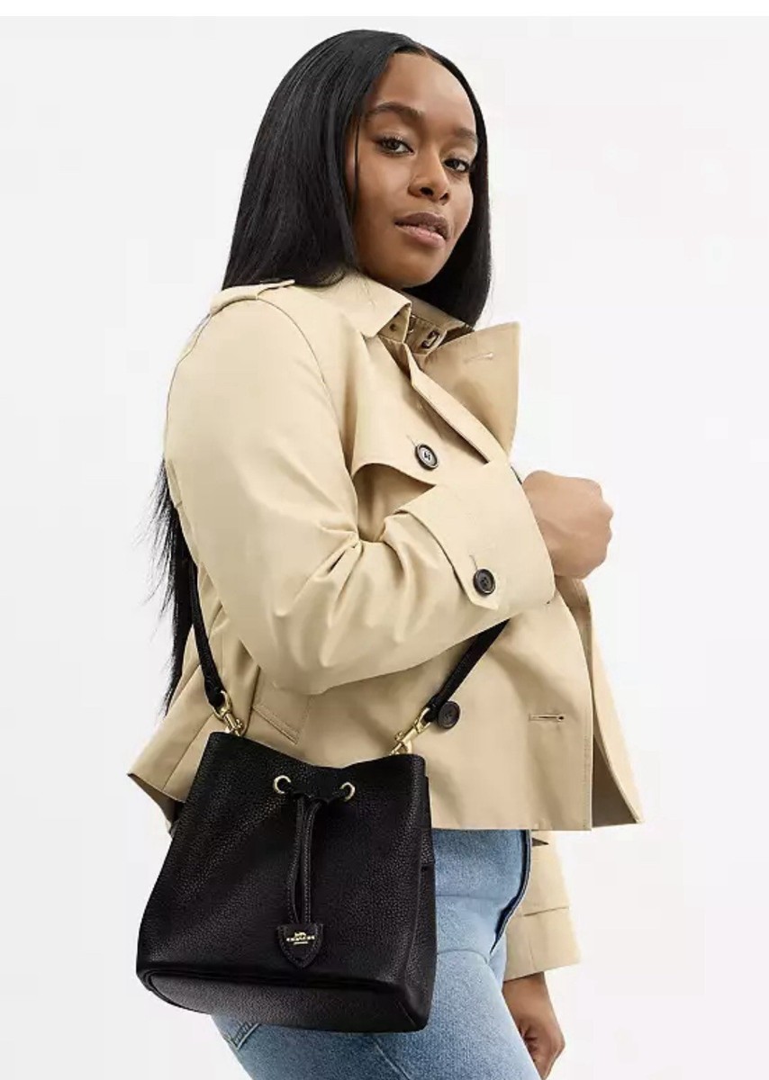 Coach Outlet Rowan Bucket Bag CBH06 IMBLK Black | eBay