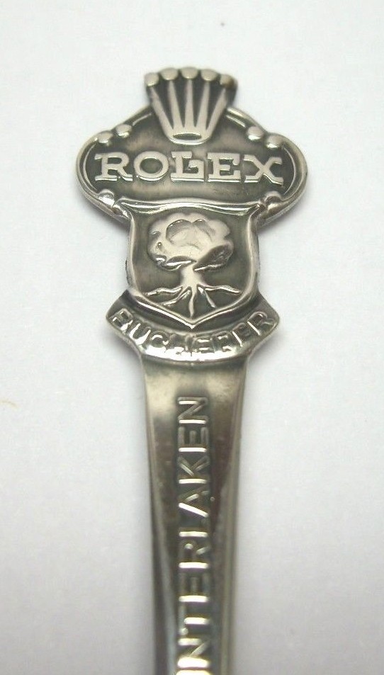ROLEX SPOON BUCHERER OF SWITZERLAND INTERLAKEN SILVER PLATE