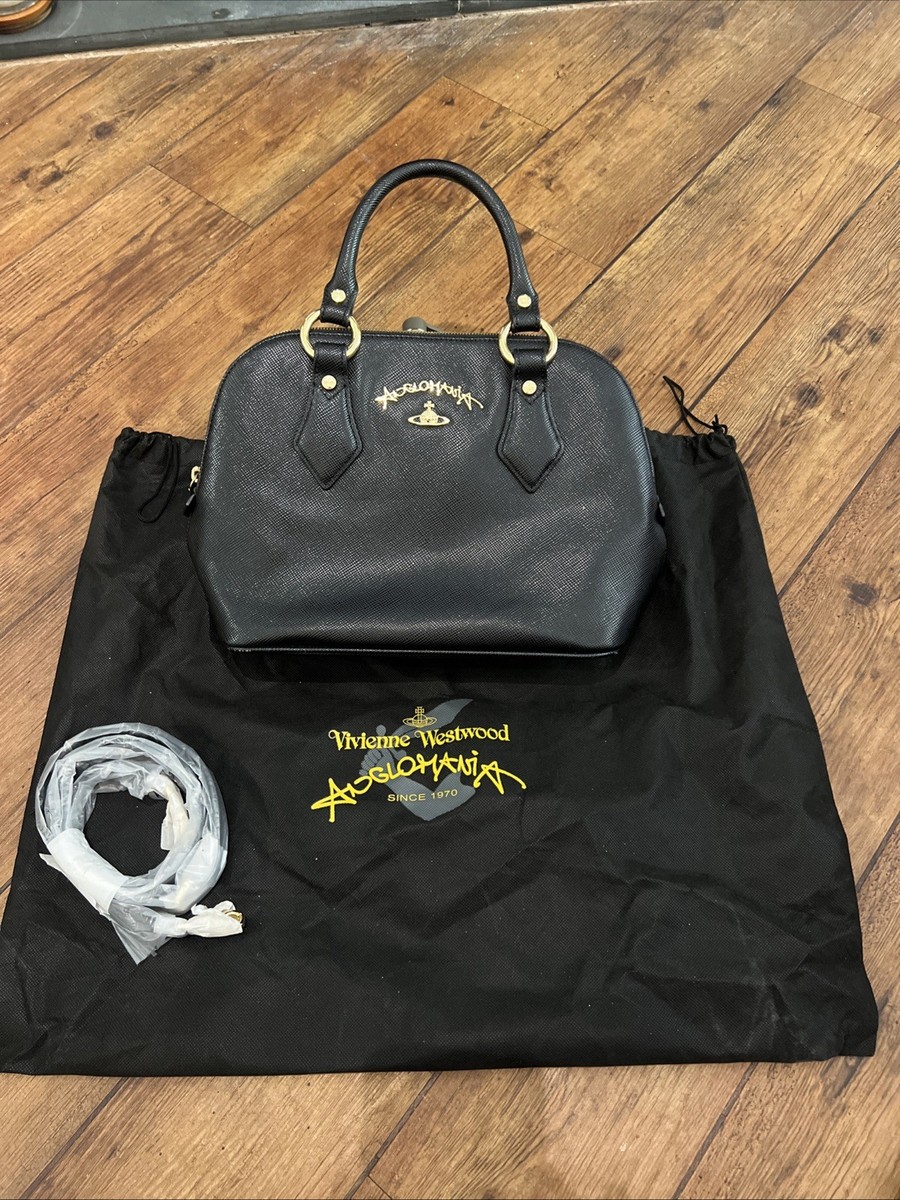 VIVIENNE WESTWOOD Anglomania Black Divina Bag Inc Strap & Dust Bag