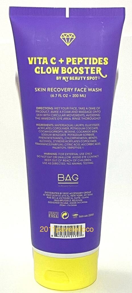 Vita C + Peptides Glow Booster SKIN RECOVERY Face Wash 6.7 fl oz