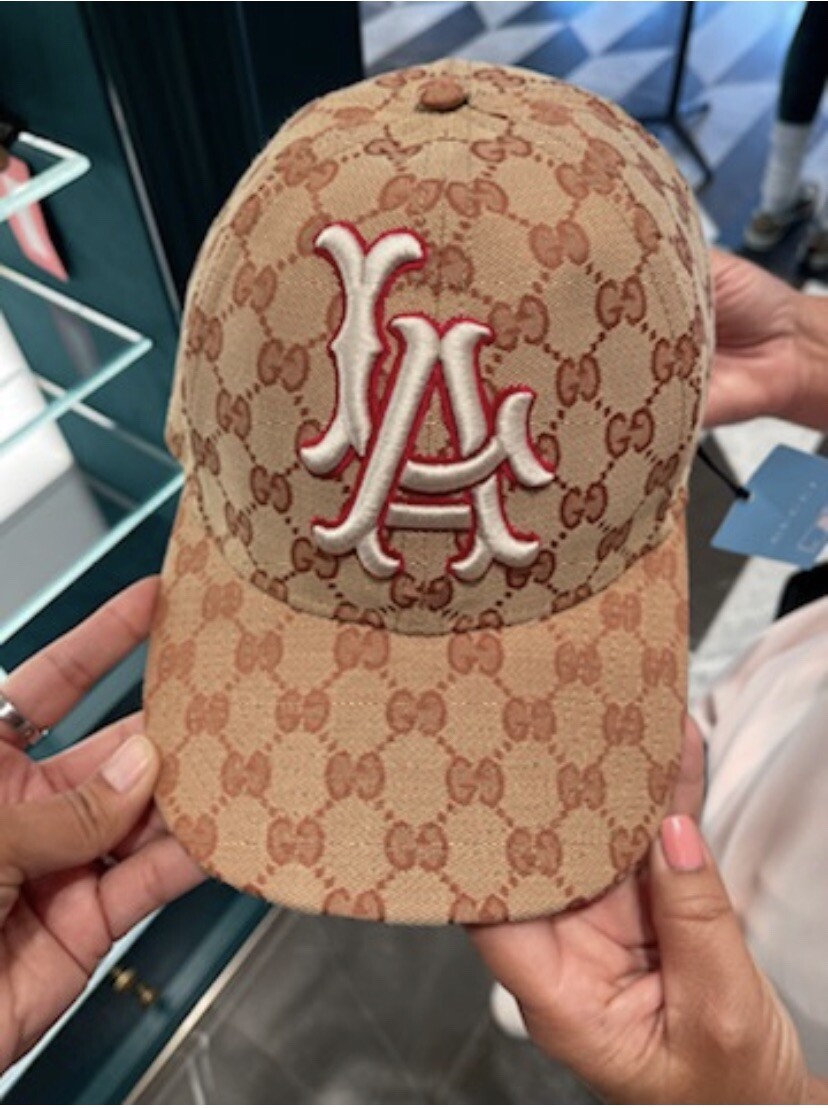 Gucci New LA Gg Pattern Baseball Cap Unisex | eBay