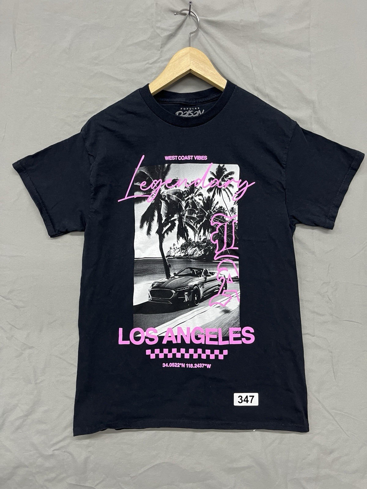 Popular Poison T Shirt West Coast Vibes Legendary LA Men's Medium