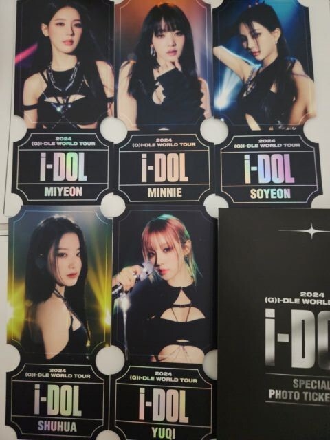G)I-DLE) SPECIAL PHOTO TICKET SET 2024 WORLD TOUR MD | eBay