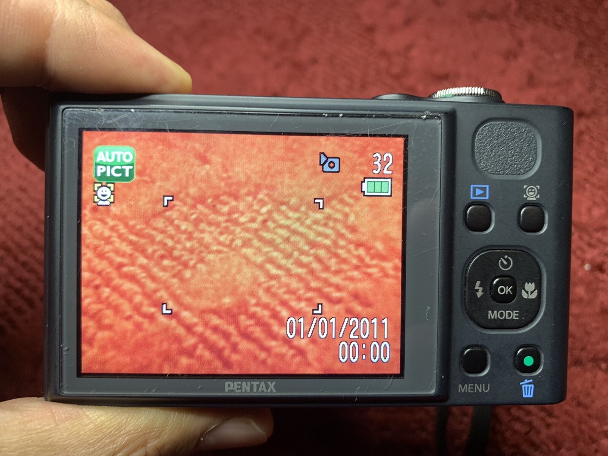 PENTAX Pentax Optio RZ18 16.0MP Digital Camera - Black Tested