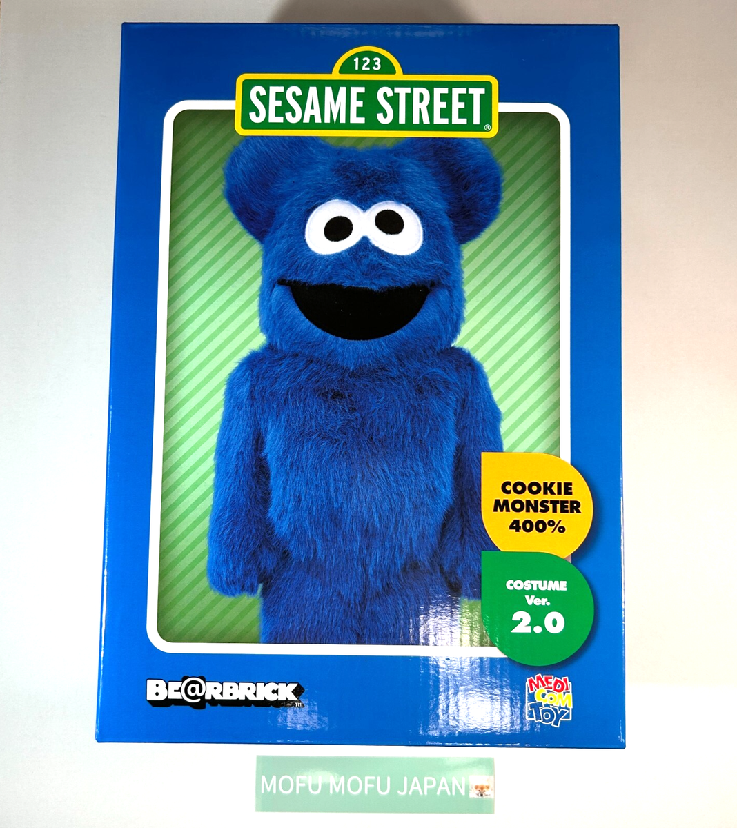 MEDICOM TOY BE@RBRICK 400% COOKIE MONSTER Ver.2.0 Sesame Street
