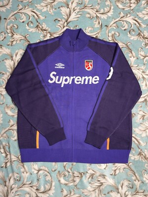SUPREME UMBRO ZIP UP SWEATER (XL) (PURPLE) SS25 UMBRO SOCCER