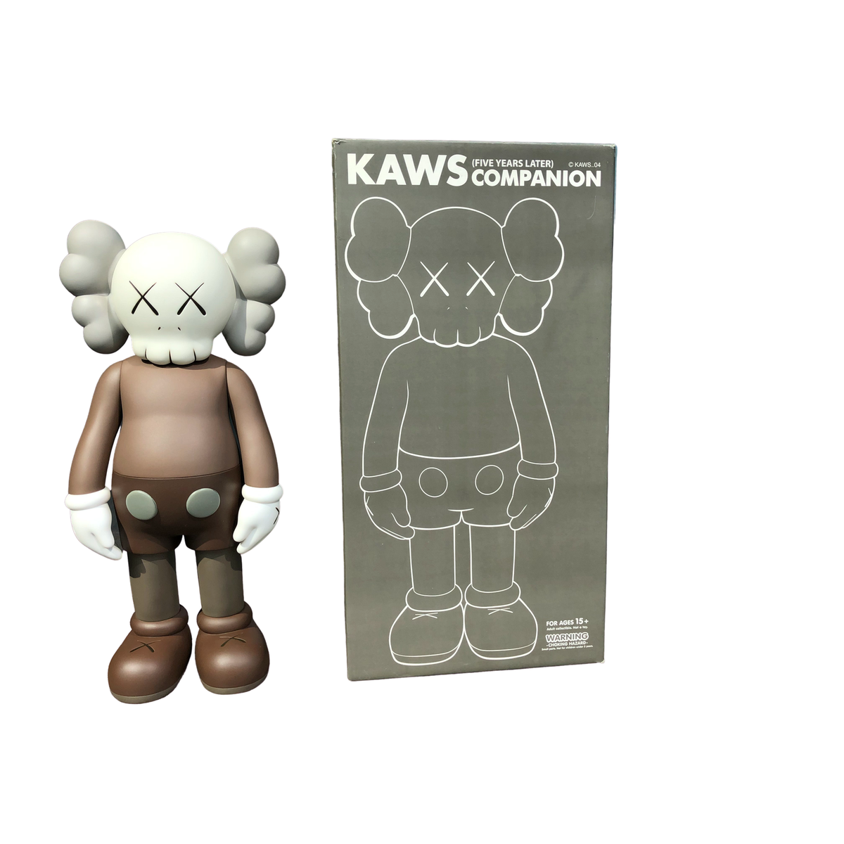 KAWS 5 Years Later Companion Vinyl Figure Brown | eBay