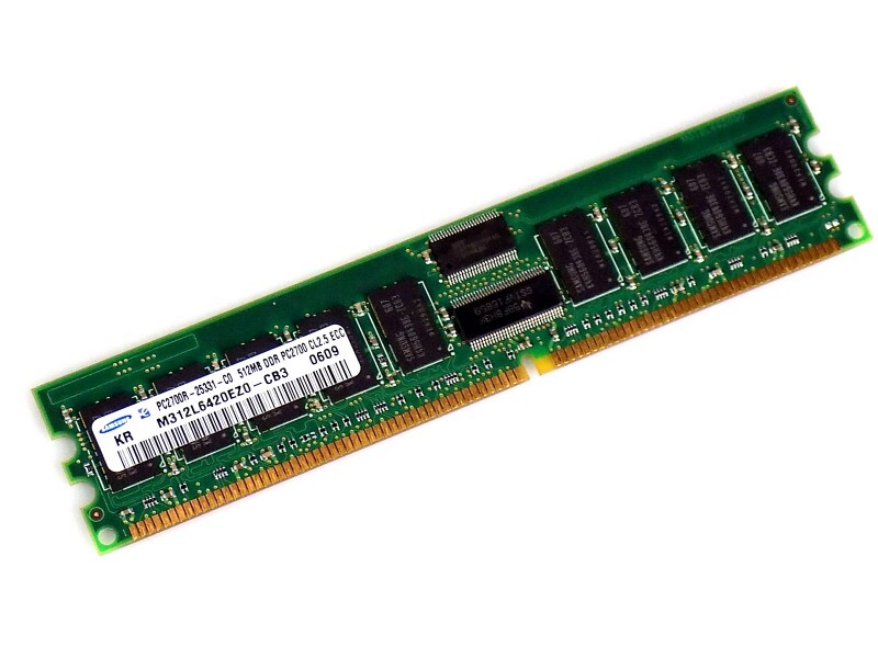 512MB Samsung M312L6420EZ0-CB3 DDR-333Mhz PC2700R CL2.5 2.5V