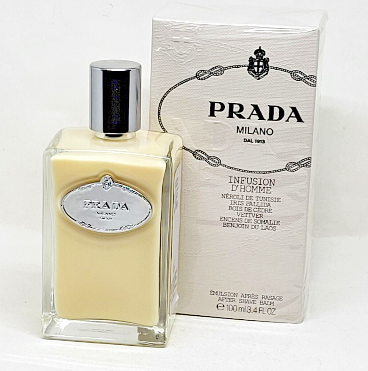 Prada Milano Infusion D'Homme Prada Aftershave Blam for Men 3.4 Oz