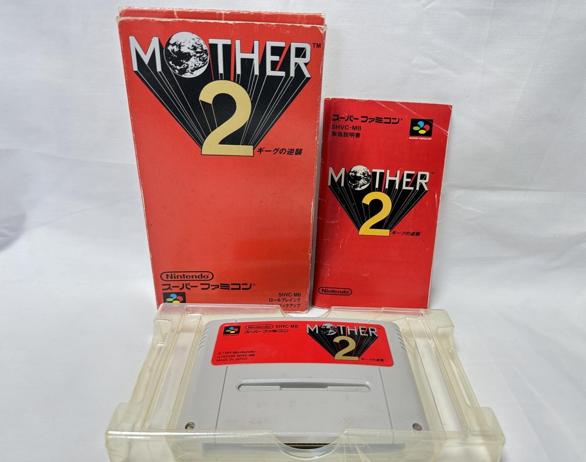 Mother 2 (Mother EarthBound) Super Famicom SFC SNES Cart,Manual