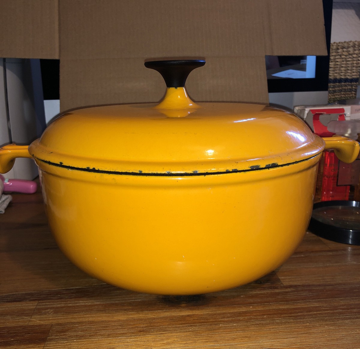 ル・クルーゼのヴィンテージココット「Enzo Mari La Mama」チェリー ル