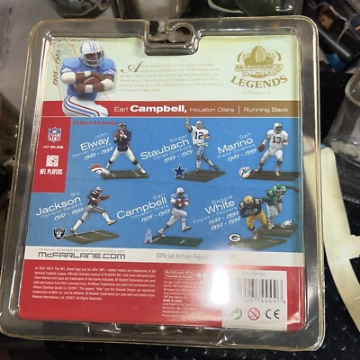 2007 Mcfarlane Toys NFL Legends Series 3 Earl Campbell Houston