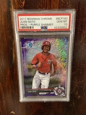 Juan Soto [70th Refractor] #BDC162 Prices | 2017 Bowman Draft