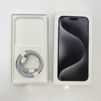 Apple iPhone 15 Pro Max - 256GB - Black Titanium (Unlocked) - Open