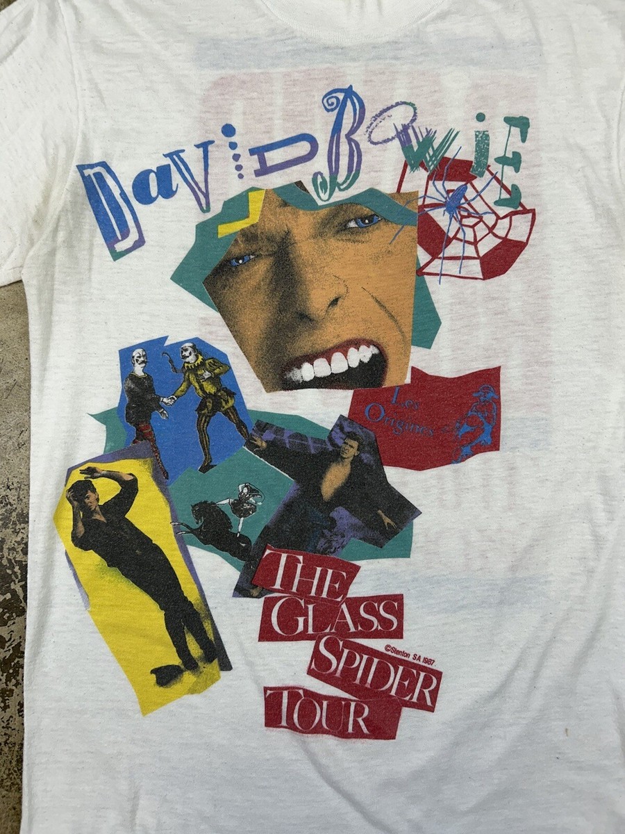 Vintage 1987 David Bowie Glass Spider Tour T Shirt Size XS | eBay