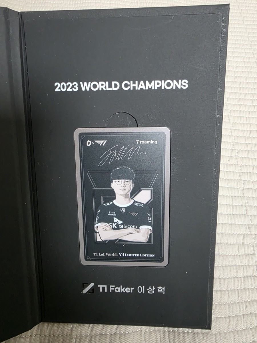 SKT T1 League of Legends FAKER&BANG サイン Faker Card 2023 LoL