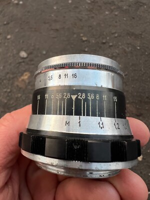 Vintage USSR Lens Industar-61 52mm f/2.8 M39 ZEBRA Leica FED Zorki