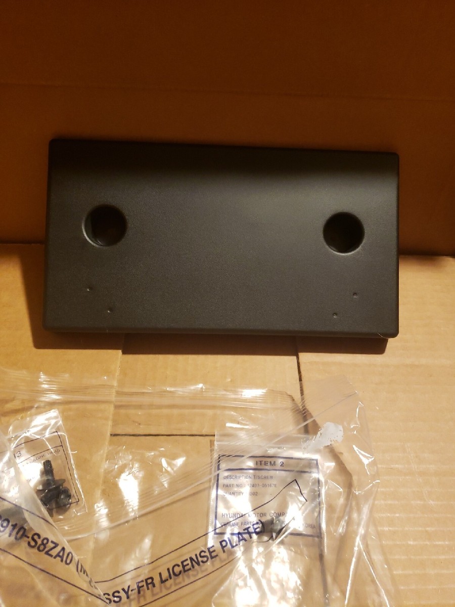 Hyundai 86910-S8ZA0 MTG ASSY-FR License Plate | eBay
